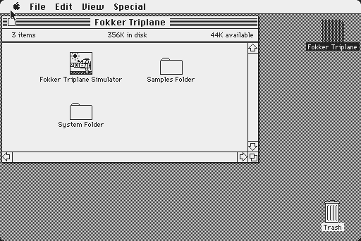 Screenshot for Fokker Triplane Flight Simulator 1985-10-31